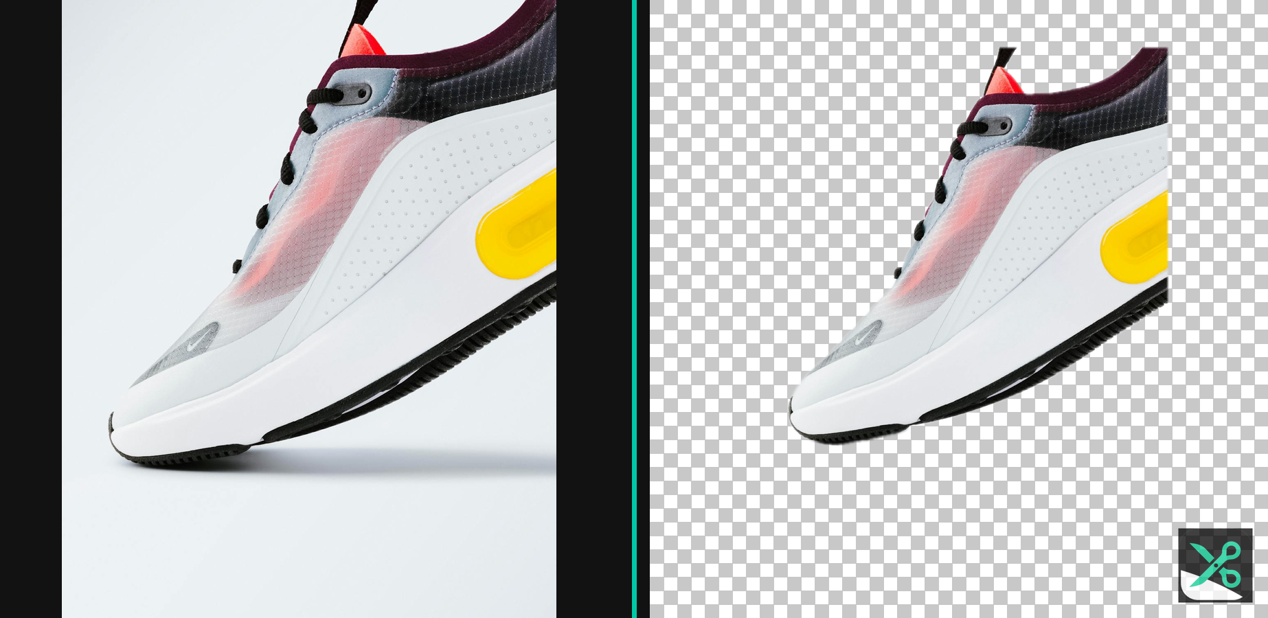 Nike toe angle before and after